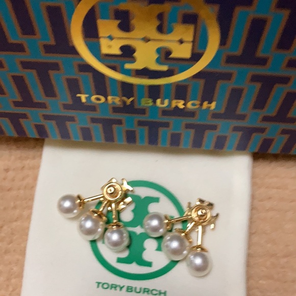 Women’s Tory Burch Gold Earrings - Picture 4 of 5